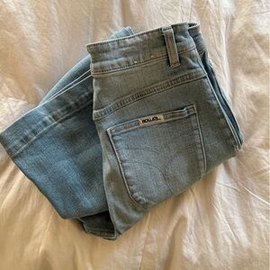 Rolla’s high rise wide leg Jeans